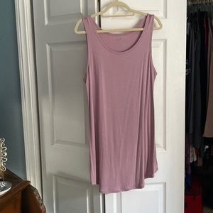 Logo by Lori tunic tank layering in dusty pink